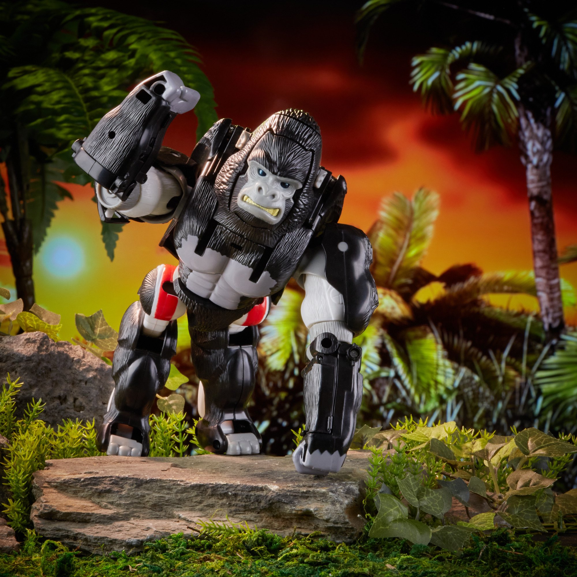 Hasbro Transformers Vintage Beast Wars Optimus Primal Figure ฮาสโบร ทรานสฟอเมอร์ส วินเทจ บีสท์ วอร์ส หุ่นยนต์ออพติมัส ไพรมอล ขนาด 8.5 นิ้ว ลิขสิทธิ์แท้
