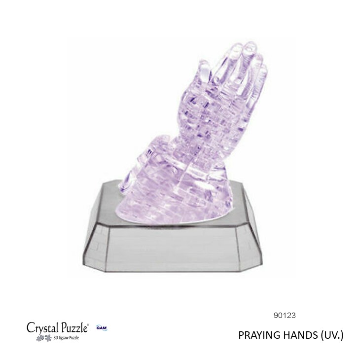 PRAYING HANDS (UV) :42 Pcs./ 3D CRYTAL PUZZLE