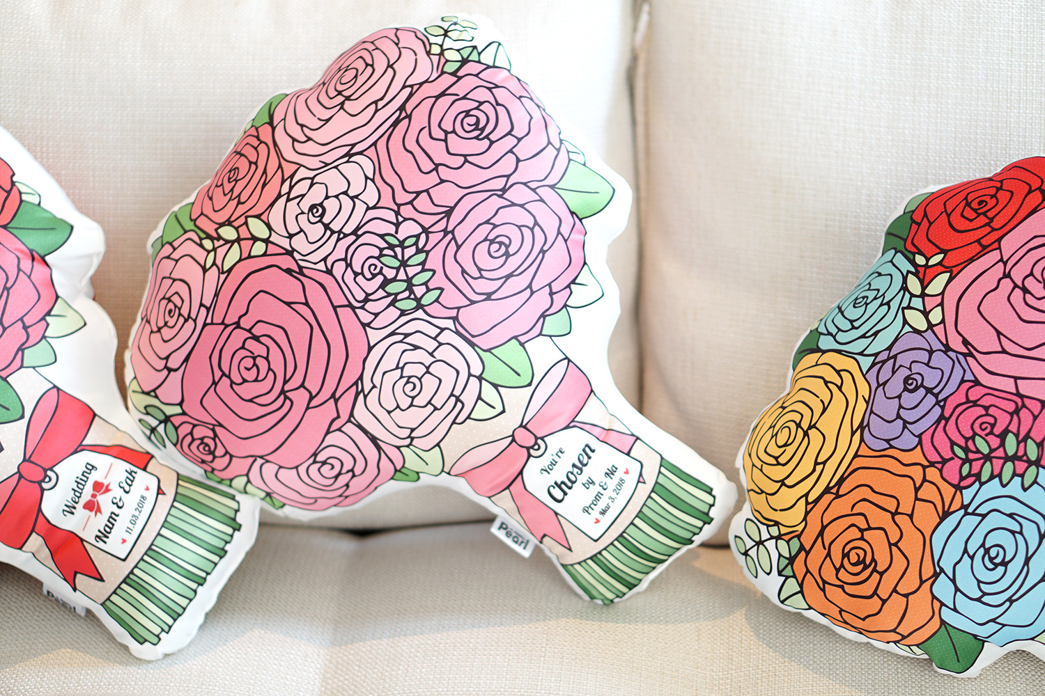 หมอนช่อกุหลาบ Rose Bouquet