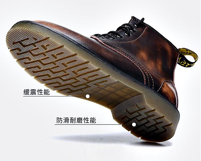 01058 รองเท้าบูท LZDZN Martin Boots Leather Shoes high สไตล์วินเทจ [ชาย/หญิง] Size 38-44