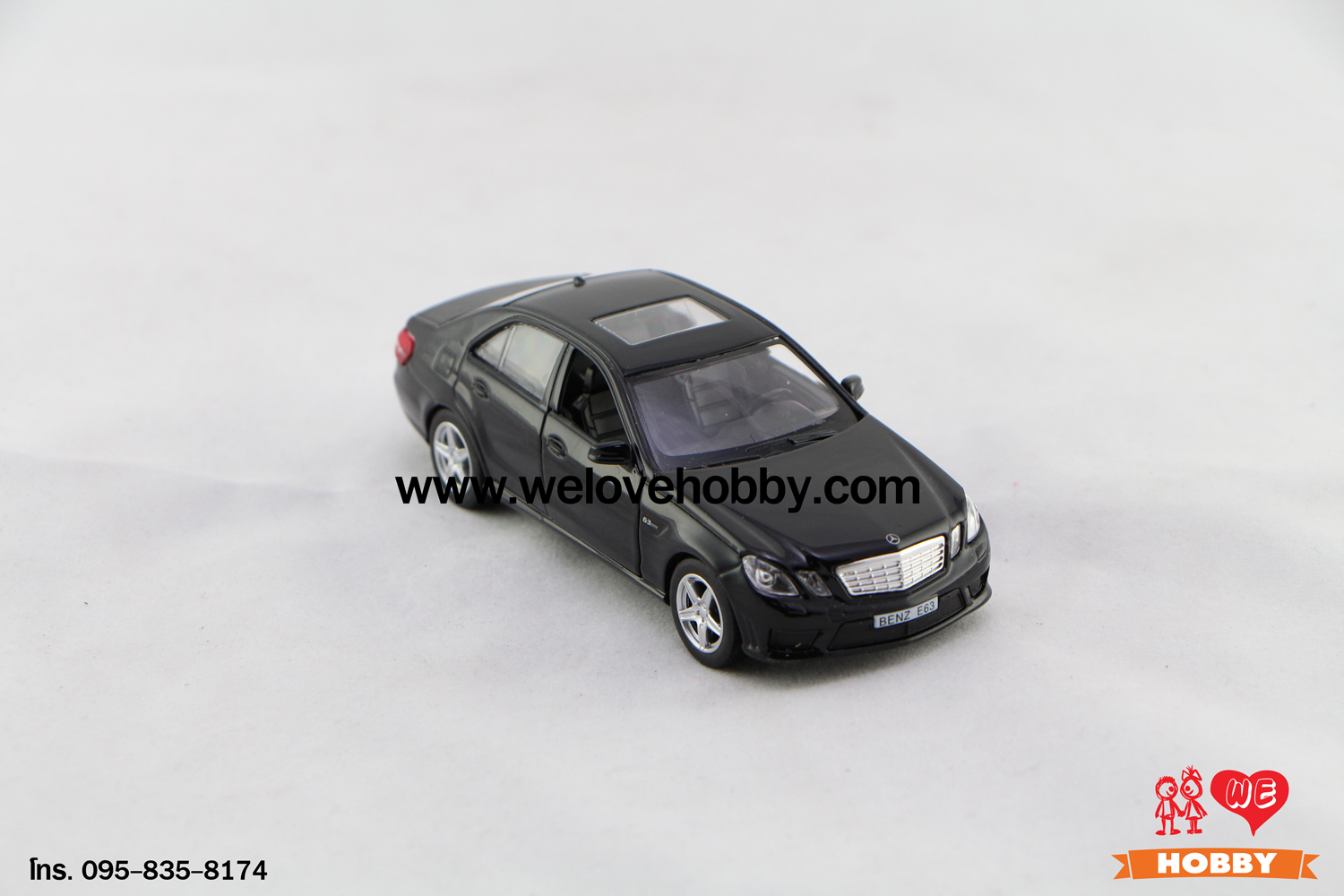 โมเดลรถ Mercedes-Benz E63 AMG สีดำ Black E-Class Scale 1:36