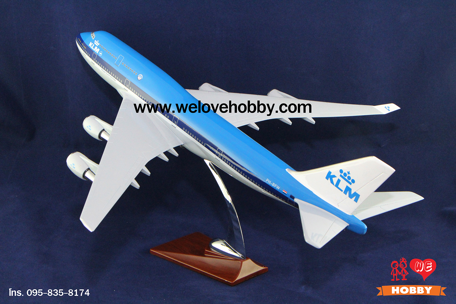 โมเดลเครื่องบิน KLM (Boeing 747-400) เนเธอร์แลนด์ ลำใหญ่