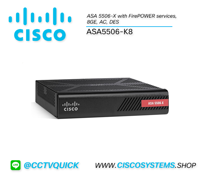 EOL ASA5506-K8 (ASA 5506-X with FirePOWER services, 8GE, AC, DES)