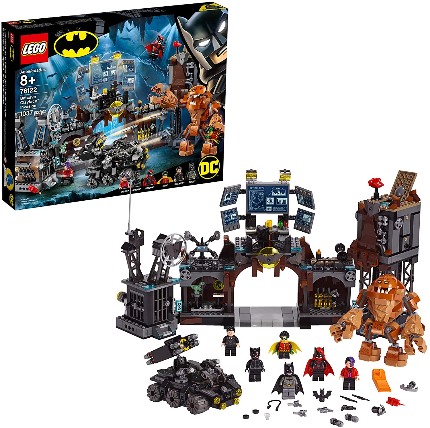 LEGO DC Comics Batman : Batcave Clayface™ Invasion เลโก้ ตัวต่อเสริมทักษะ ซุปเปอร์ฮีโร่ แบทเคฟ เคลย์เฟซ อินเวชั่น รุ่น 76122