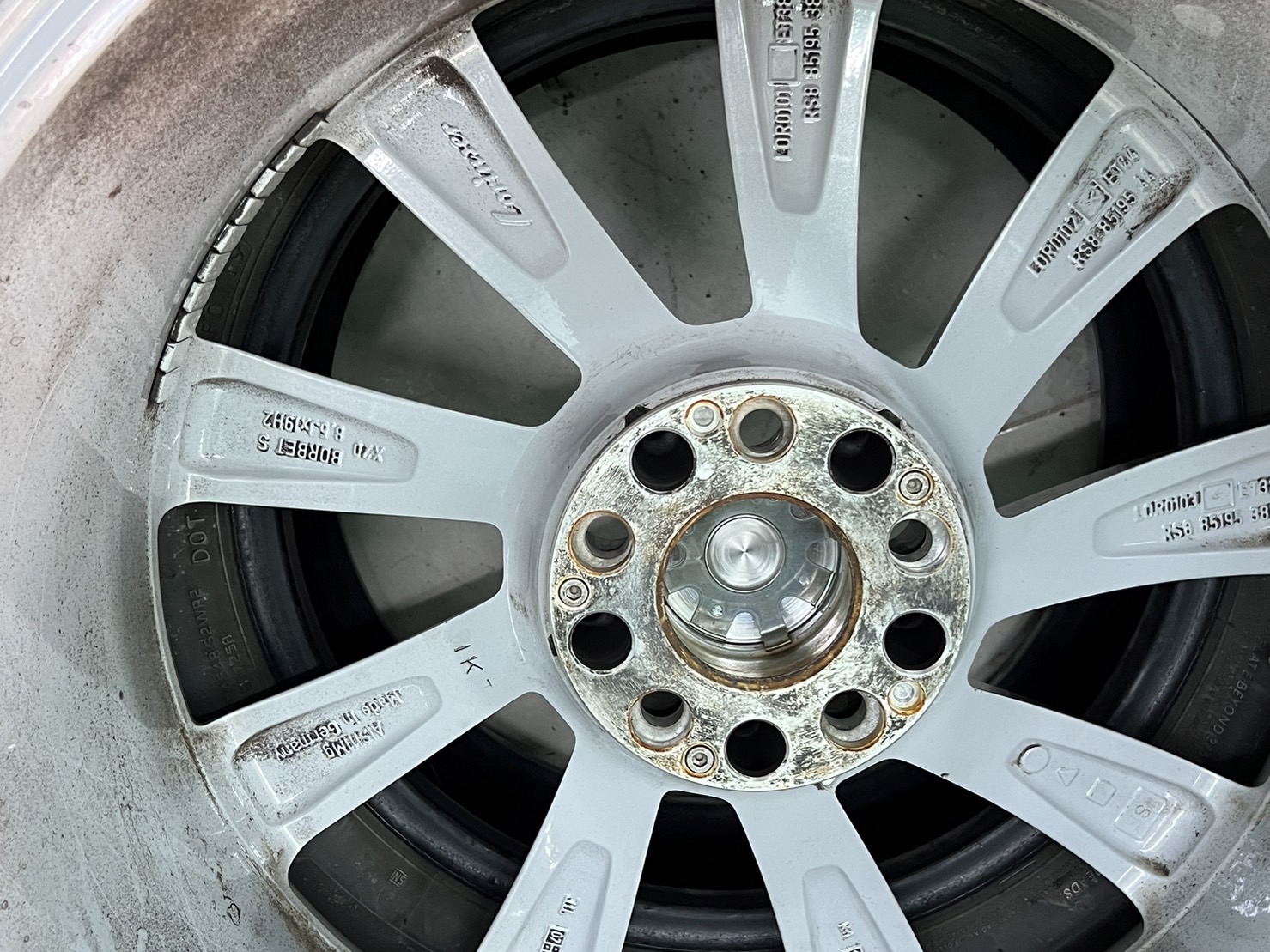 ล้อเบนซ์แท้ lorinser RS8 19" สภาพเดิมไม่ซ่อม