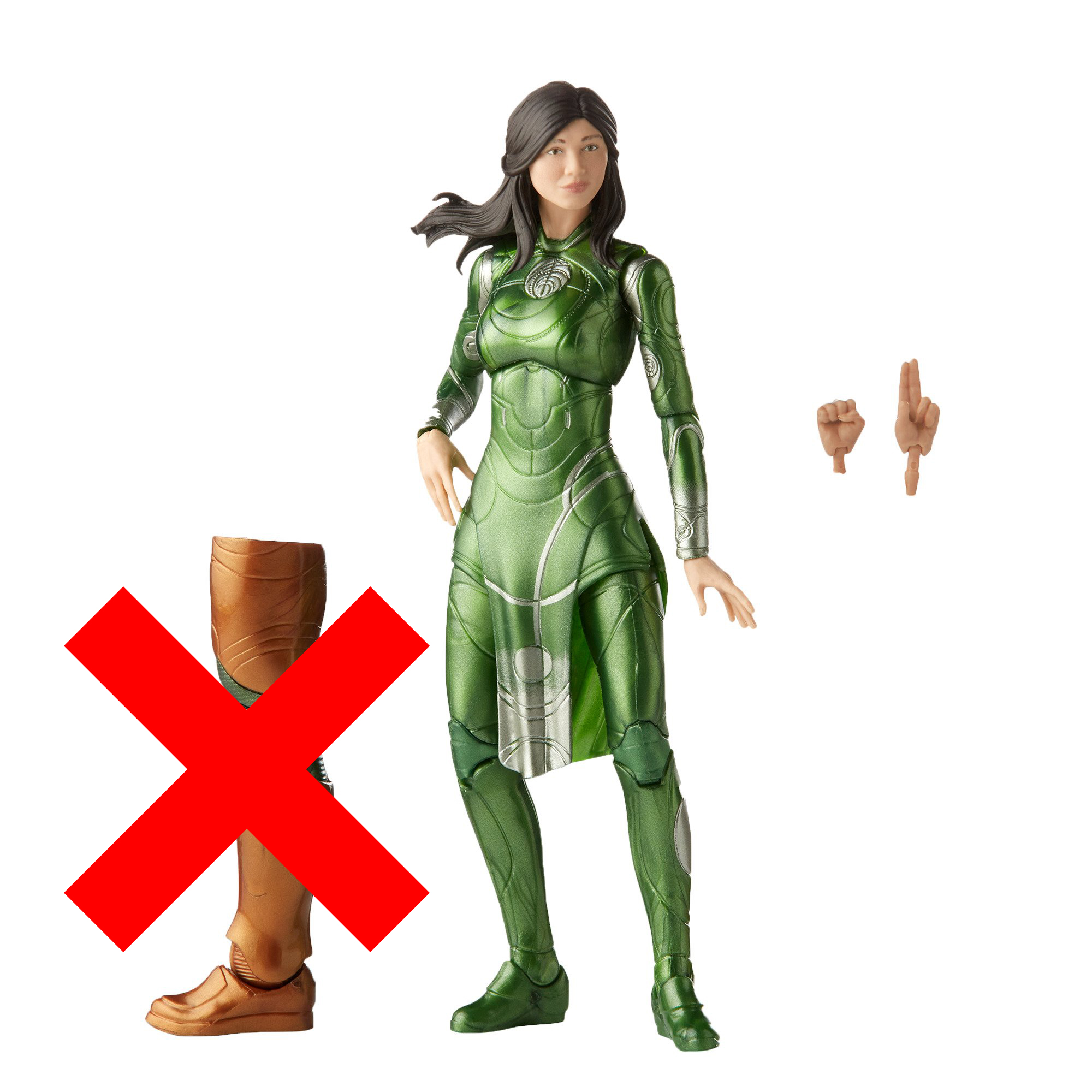 Hasbro Marvel Legends Series Eternals Sersi 6-inch Figure ฮาสโบร มาร์เวล เลเจนด์ ซีรี่ย์ส หุ่นโมเดลฟิกเกอร์ อีเทอนอลส์ เซอร์ซี่ ขนาด 6 นิ้ว (No BAF) ลิขสิทธิ์แท้