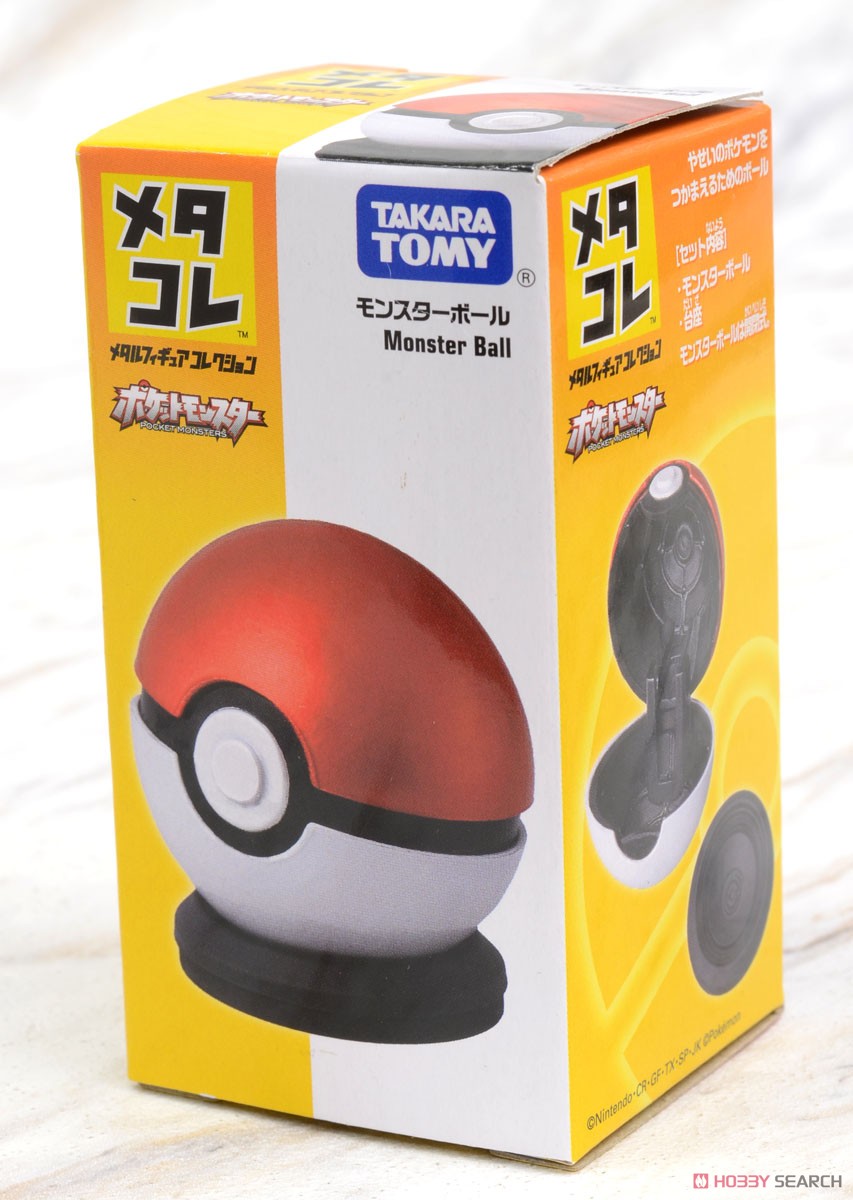 โมเดล โปเกม่อน มอนสเตอร์ บอล (โปเกบอล) Takara Tomy Metal Figure Collection Monster Ball (Poke Ball)