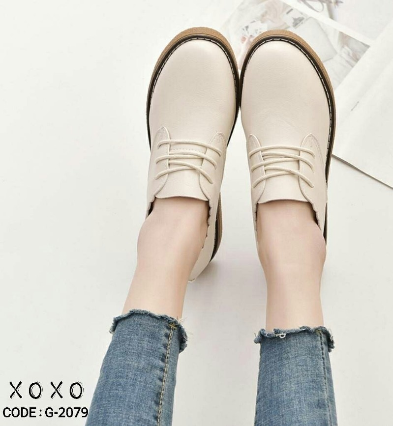 รองเท้าใบpuสไตล์เทย์ (สีดำ)