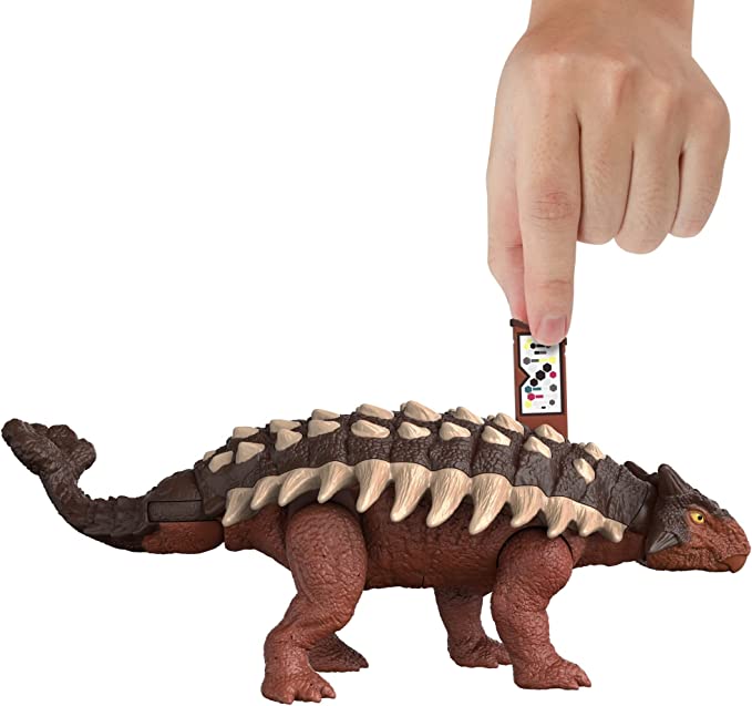 Mattel Jurassic World Roar Strikers Ankylosaurus (HDX36) แมทเทล จูราสสิค เวิลด์ ของเล่นแอ็กชั่นฟิกเกอร์ไดโนเสาร์ แองคิโลซอรัส