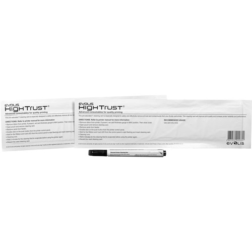 ขายถูก ชุดทำความสะอาดเครื่องพิมพ์ Complete Cleaning 2T card, 1Pen สำหรับเครื่องพิมพ์บัตร EDIKO ACCESS and Badgy200