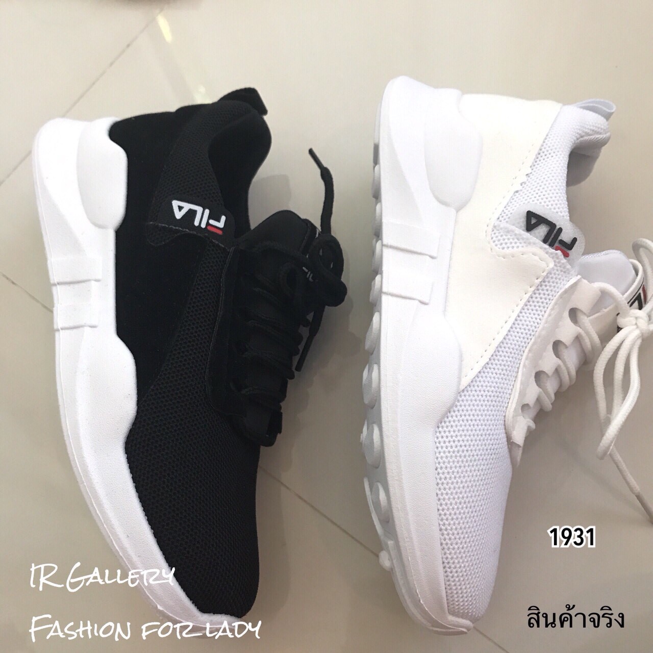 รองเท้าผ้าใบ Style FILA (สีดำ)