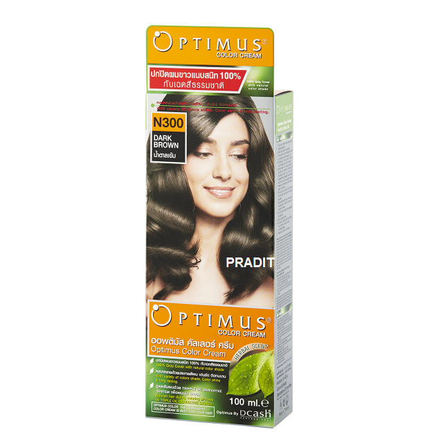 Optimus Color Cream ออพติมัส คัลเลอร์ ครีม เบอร์N300 สีน้ำตาลเข้ม 100 มล 235 กรัม