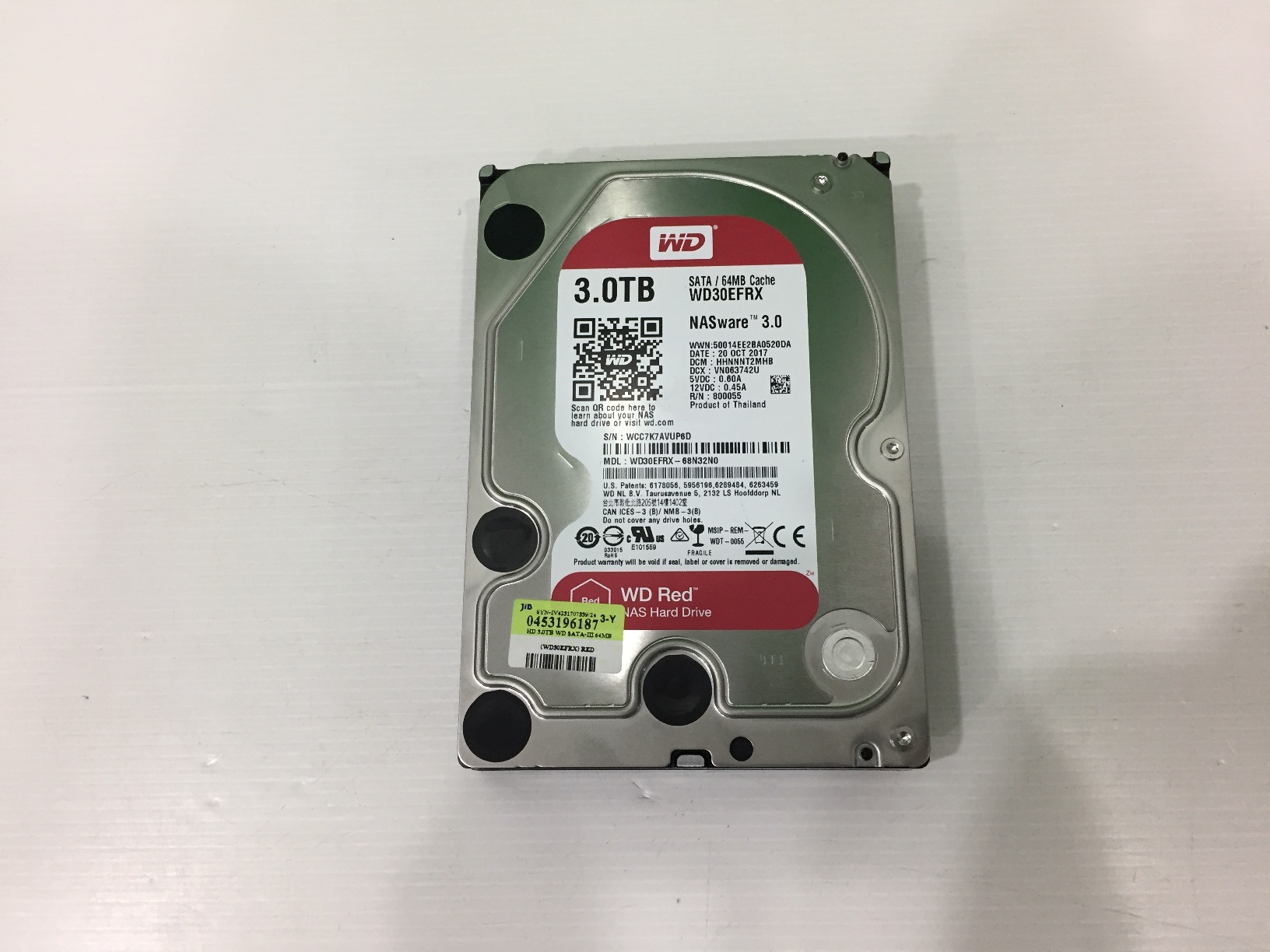 WD Red 3.5" NAS Hard Drives SATA III 64MB - HDD 3TB (WD30EFRX)