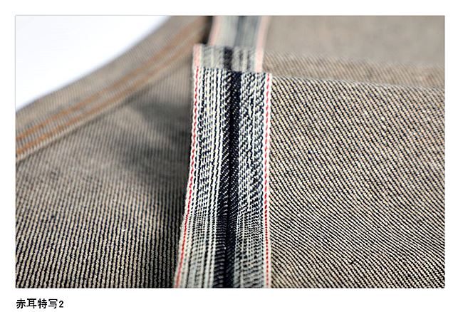 001045 กางเกงยีนส์ XOFO Selvage Denim 15.5 Oz สไตล์วินเทจ Version Jeans Straight type ผ้าริมแดง Size 28-36