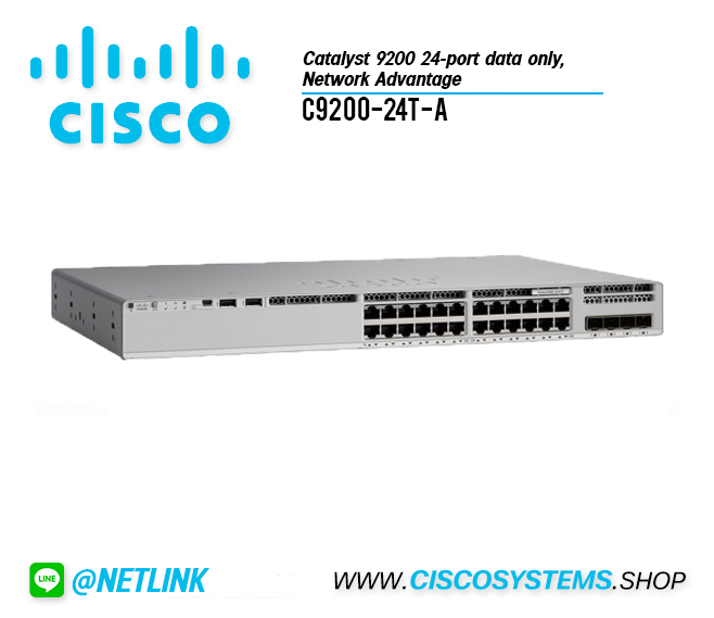 C9200-24T-A (Catalyst 9200 24-port data only, Network Advantage)
