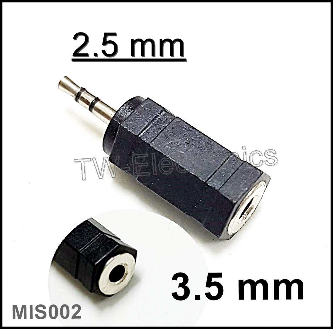 2.5mm Mini Stereo ตัวผู้ / 3.5mm Stereo ตัวเมีย (MIS002)