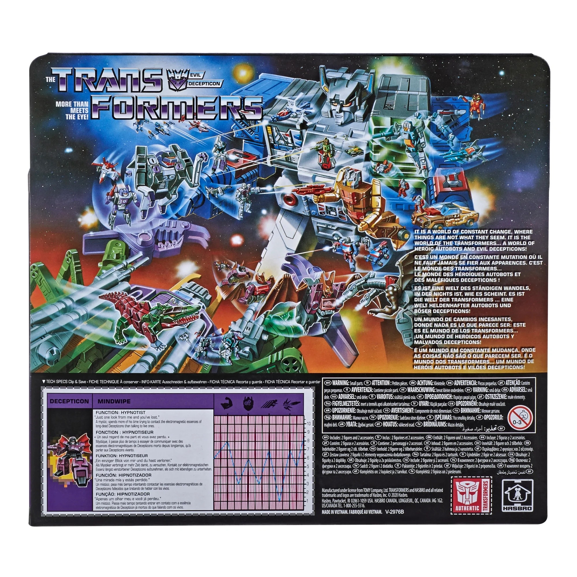 Hasbro Transformers Generations Retro Headmaster Mindwipe Figure ฮาสโบร ทรานสฟอเมอร์ส เจเนอเรชั่น หุ่นยนต์ เรโทร เฮดมาสเตอร์ มายด์วิป ขนาด 5.5 นิ้ว ลิขสิทธิ์แท้