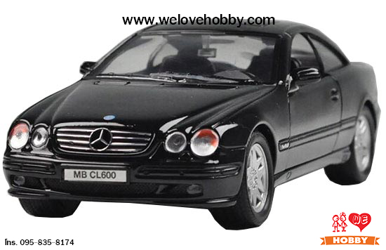 โมเดลรถ Mercedes-Benz CL600 สีดำ Scale 1:25