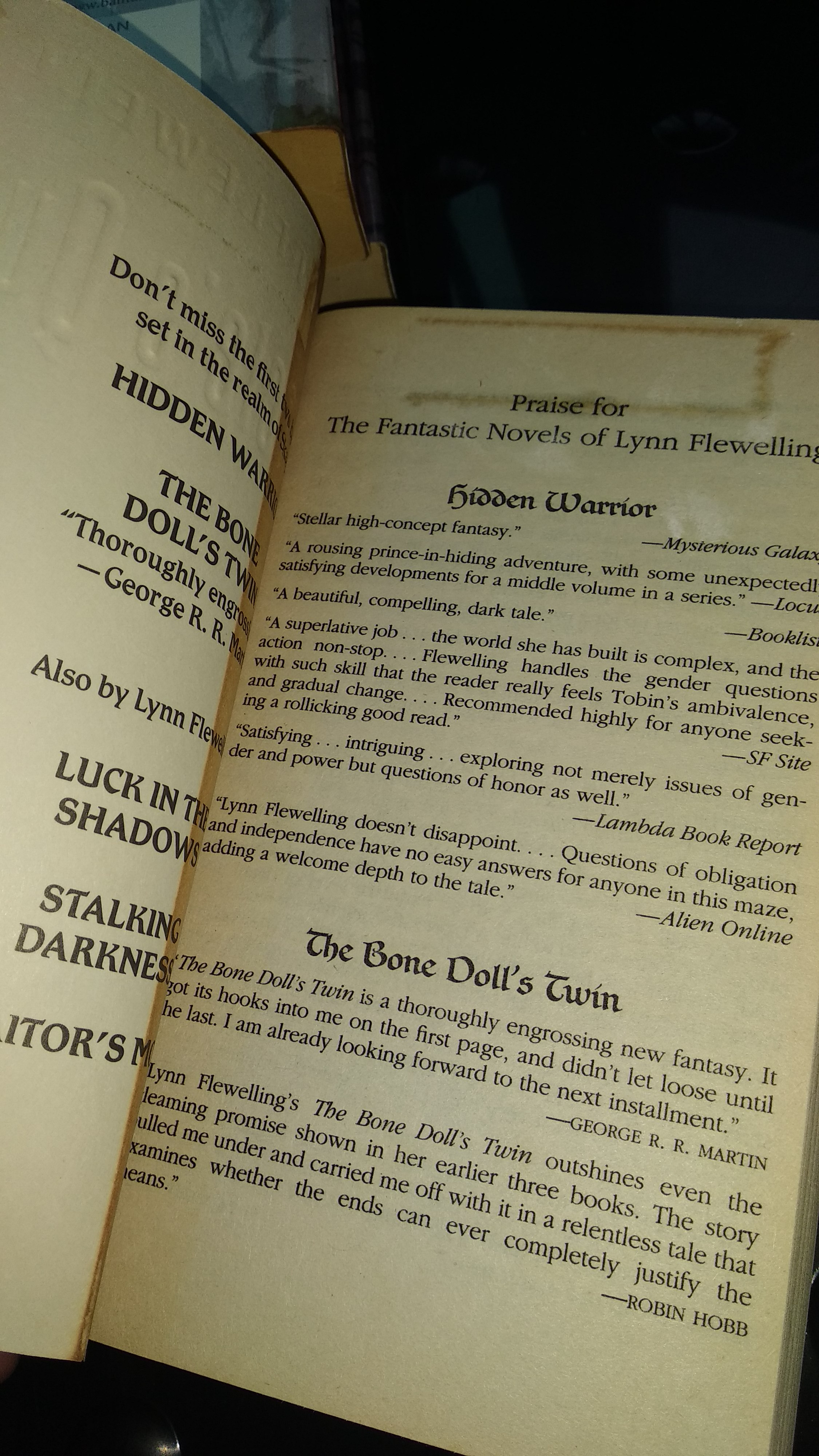 The Bone Doll's Twin, Hidden Warrior, The Oracle's Queen (Tamír Triad v1-3) by Lynn Flewelling