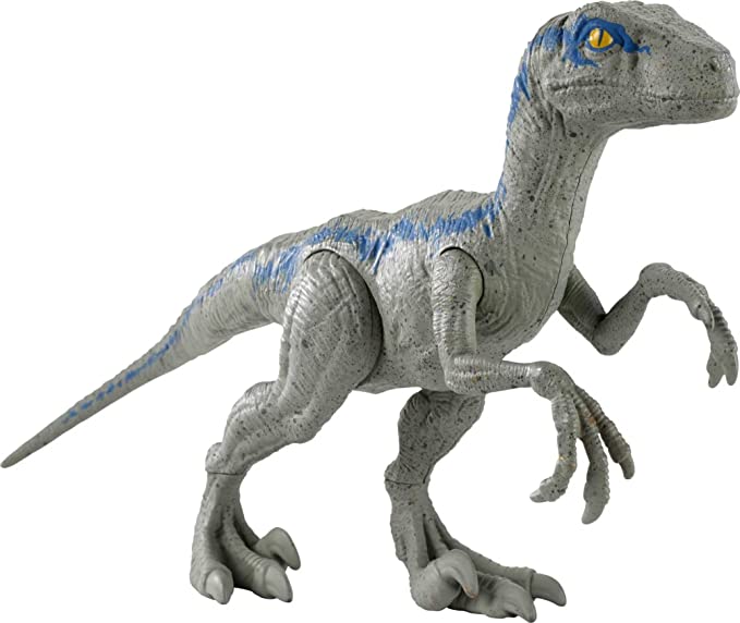 Mattel Jurassic World 12" Velociraptor Blue (HMK78) แมทเทล จูราสสิค เวิลด์ ของเล่นแอ็กชั่นฟิกเกอร์ไดโนเสาร์ เวโลซีแรปเตอร์ บลู