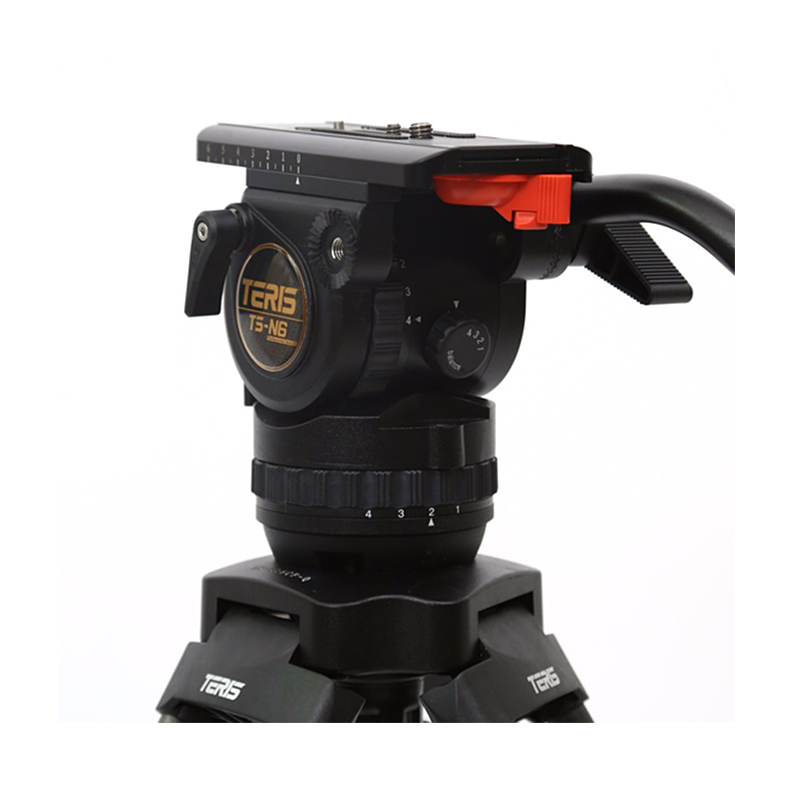 TERIS TSN6AL PLUS Fluid Head & Tripod Kit Ground Spreader