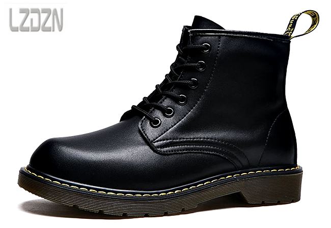 01061 รองเท้าบูท LZDZN Martin Boots Leather Shoes high สไตล์วินเทจ [ชาย/หญิง] Size 38-44