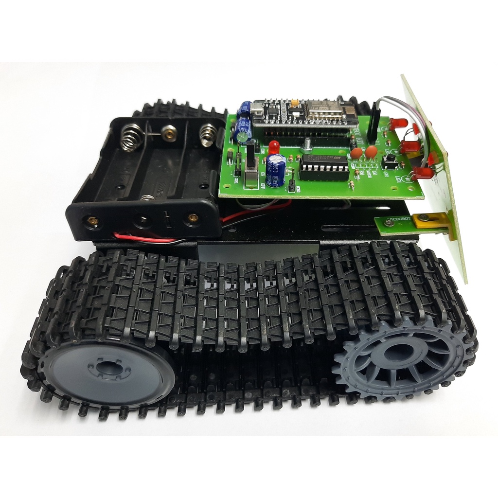 MB111 หุ่นยนต์ MICROBOT รถถังตีนตะขาบ เขียนโปรแกรมและควบคุมด้วย WiFi (ตัวถังโลหะ)