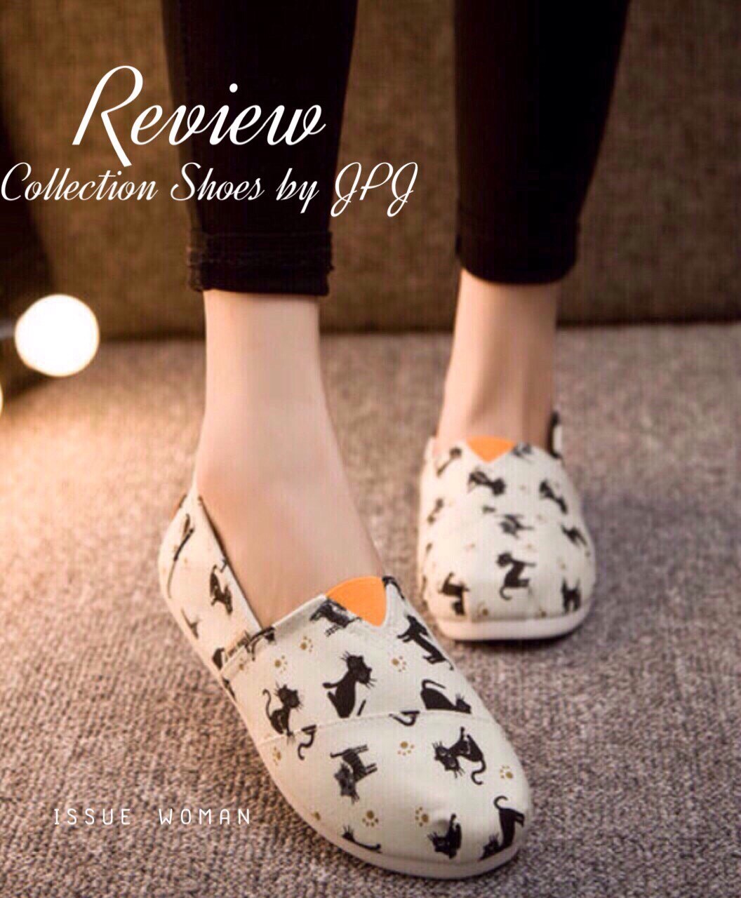 พร้อมส่ง : รองเท้าผ้าใบ Style Toms ลายแมวน้อย