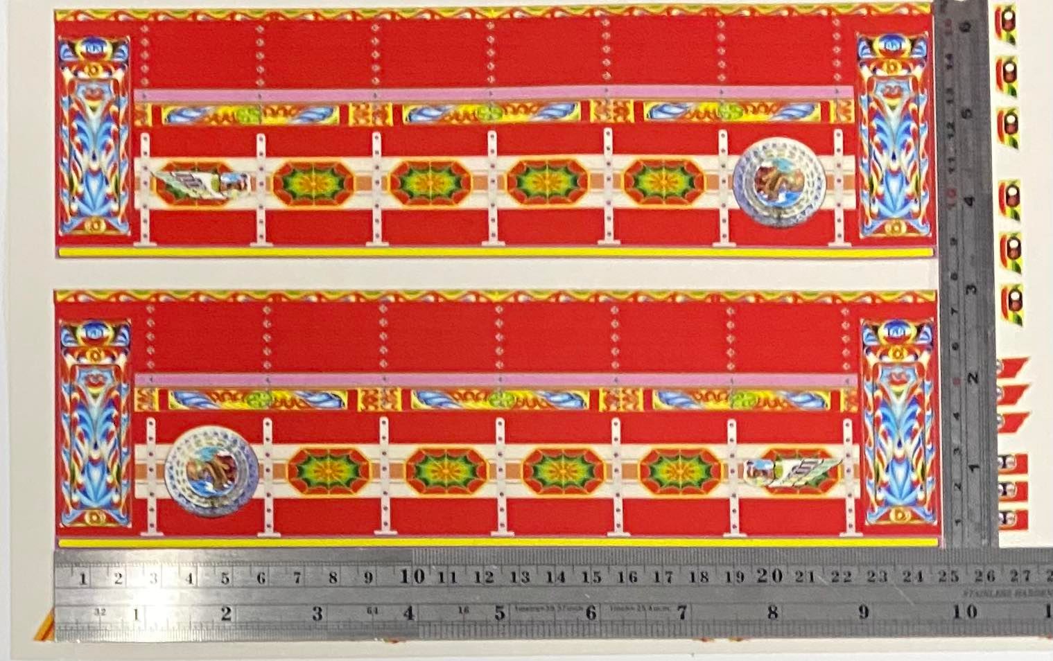 สติ๊กเกอร์ลายหัวโมเดลรถบรรทุก ISUZU 360 1/24 ติดรถของเล่น แต่งรถสิบล้อจำลอง sticker for truck scale สติ๊กเกอร์หม่ำโมเดล