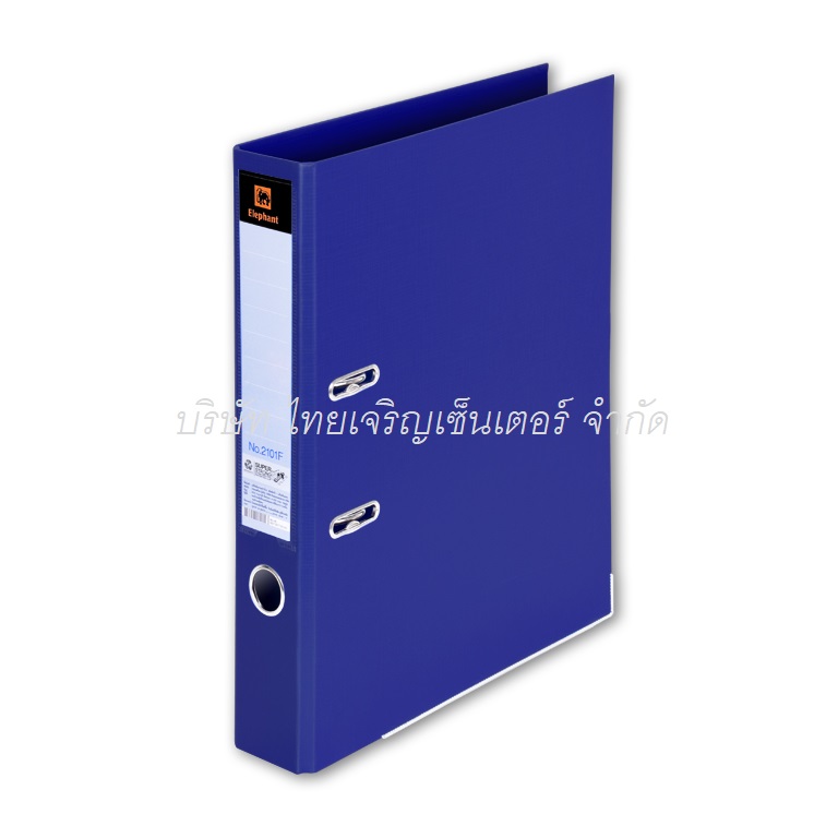แฟ้มสันแคบ ตราช้าง 2101 F / A4 สีน้ำเงิน (โหล)