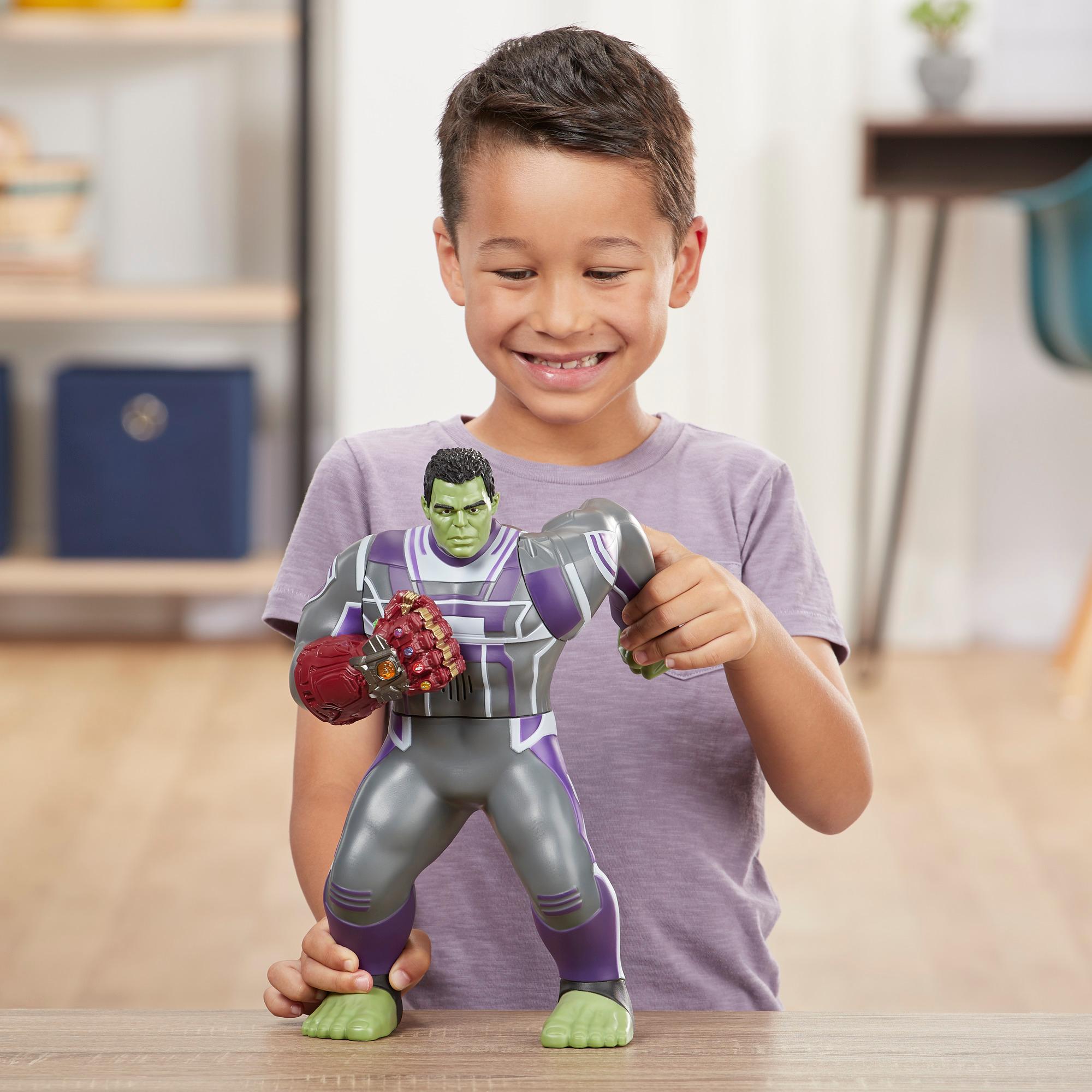 Hasbro Marvel Avengers : Endgame Power Punch Hulk 13.75-Inch Figure หุ่นโมเดลฟิกเกอร์ ฮัลค์ ขนาด 13.75 นิ้ว มีไฟ มีเสียง 20 คำพูด ลิขสิทธิ์แท้