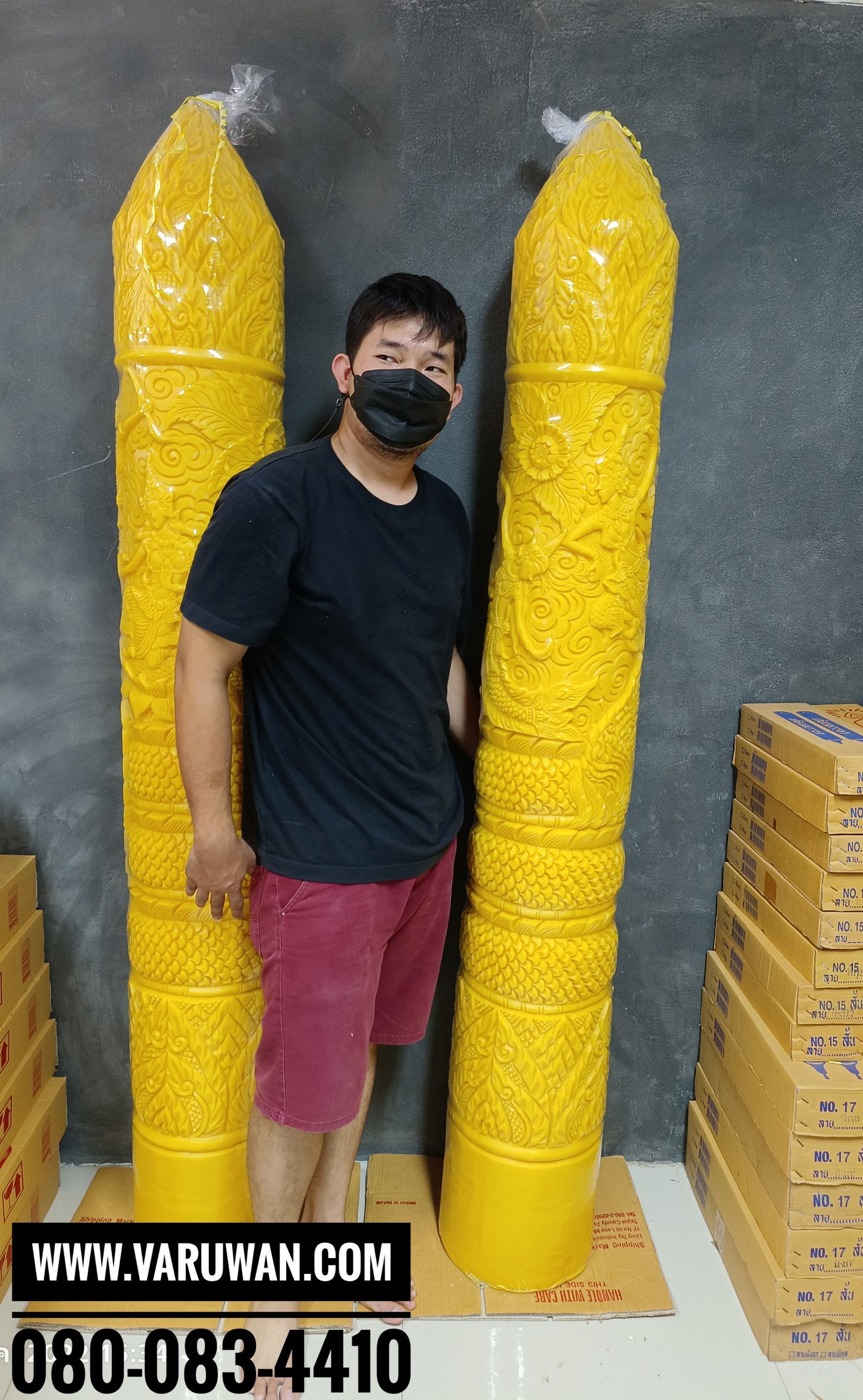 เทียนพรรษา แกะลาย (ราคาขายส่ง)