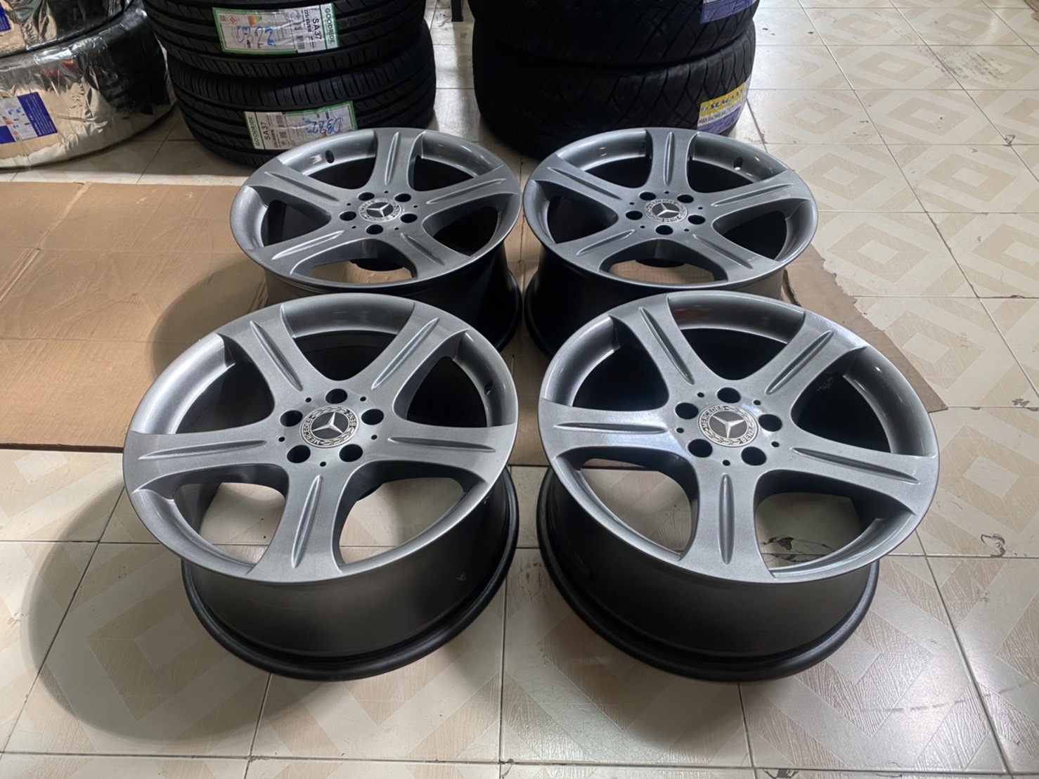 ล้อเบนซ์แท้ BENZ CLS 18" 5 ก้านแอ่นๆ