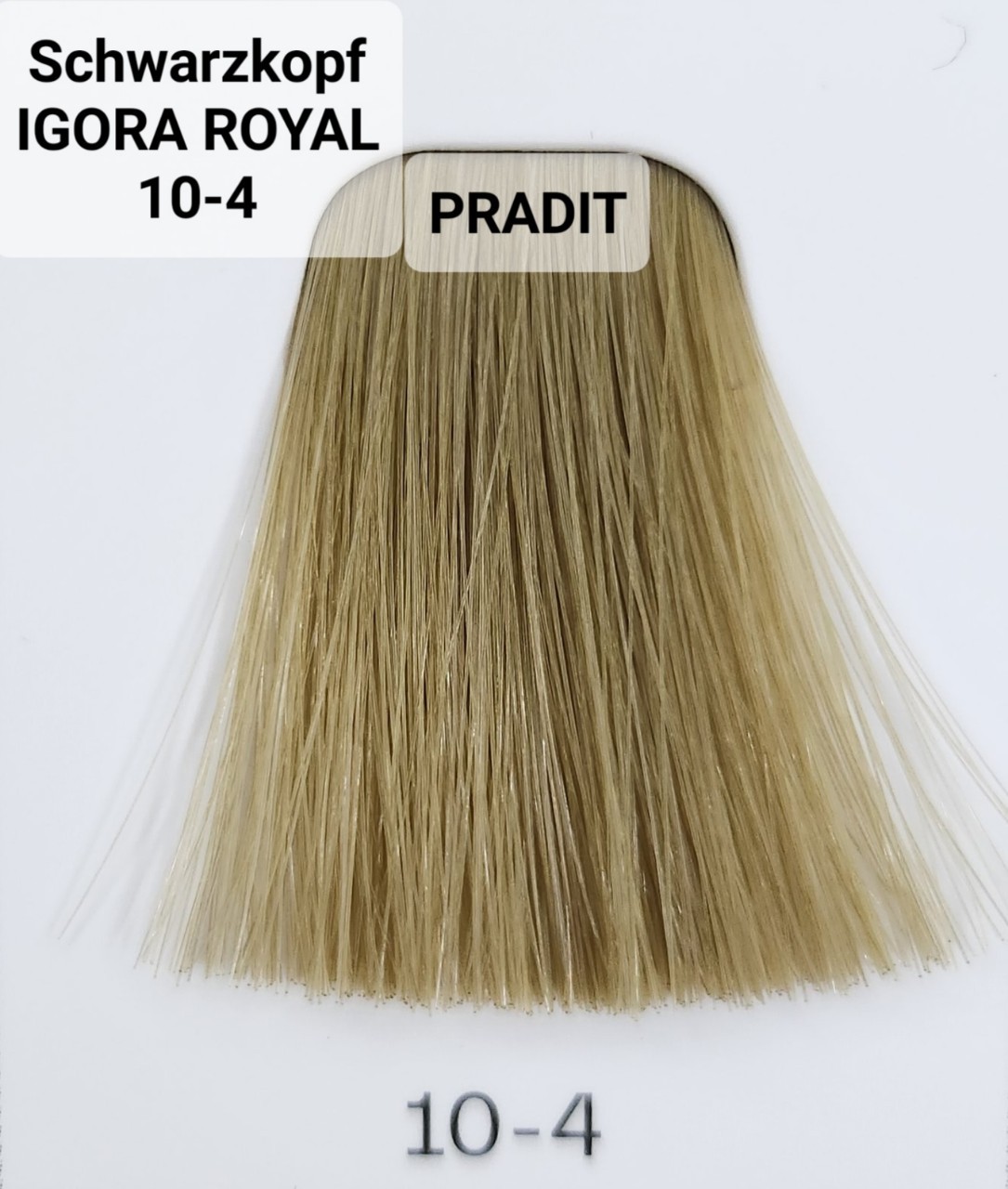 Schwarzkopf Igora Royal ครีมย้อมผม อีโกร่า รอยัล เบอร์ 10-4 (60ml) 80 กรัม