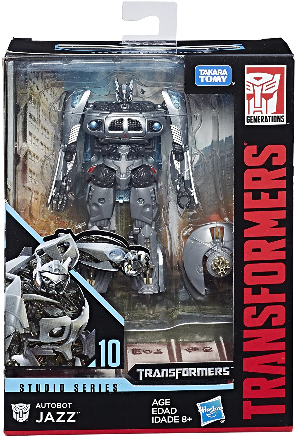 Hasbro Transformers Studio Series 10 Deluxe Class Jazz 4.5 Inch Action Figure ฮาสโบร ทรานสฟอเมอร์ส สตูดิโอ ซีรีย์ส 10 ดีลักซ์ คลาส หุ่นยนต์แจ๊ส ขนาด 4.5 นิ้ว ลิขสิทธิ์แท้