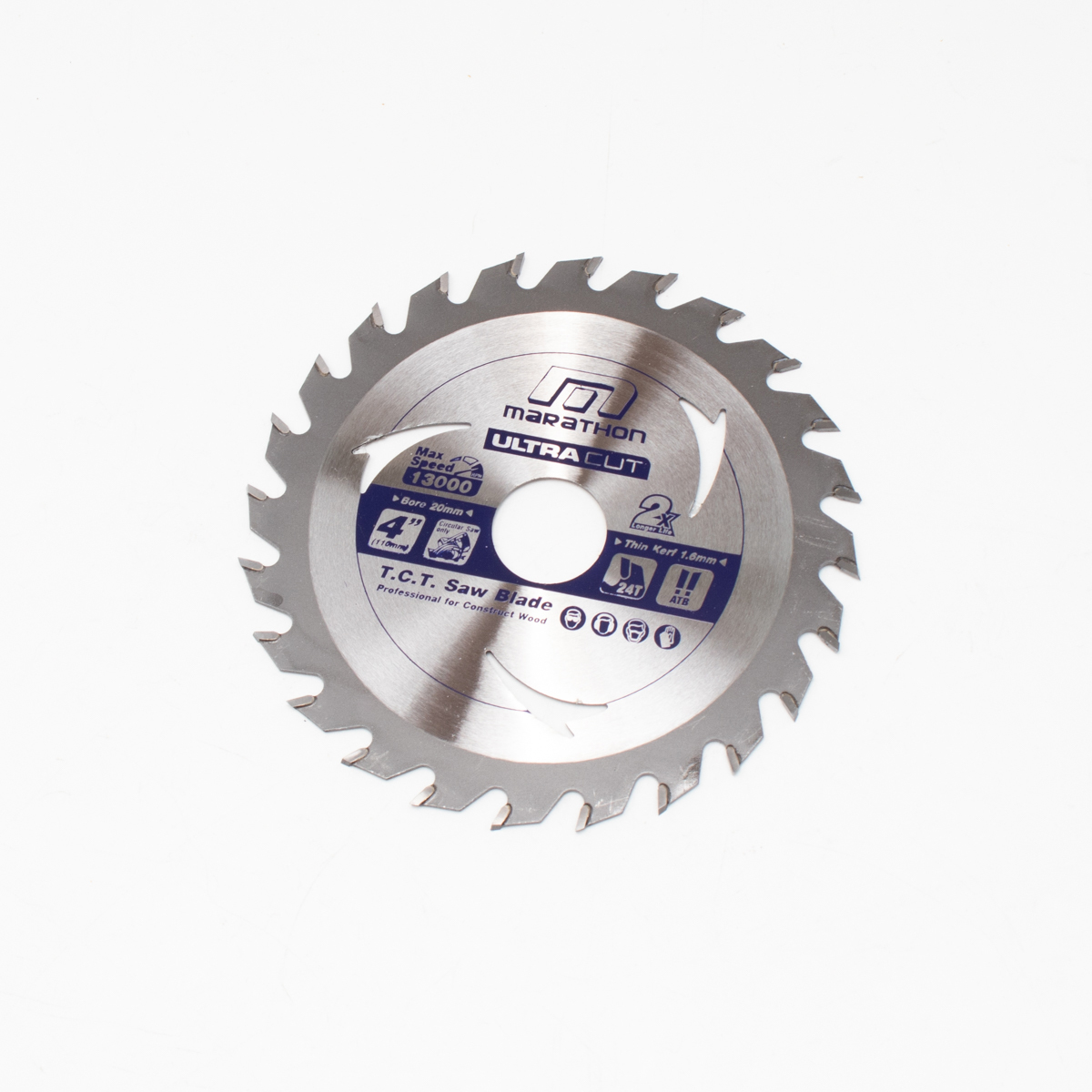 ใบเลื่อยวงเดือน MARATHON รุ่น ULTRA CUT 4 นิ้ว * 24 ฟัน [110mm]
