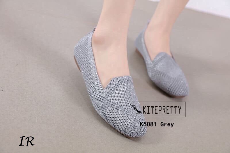 รองเท้าคัทชูไหมพรมนิ่ม (สีชมพู)