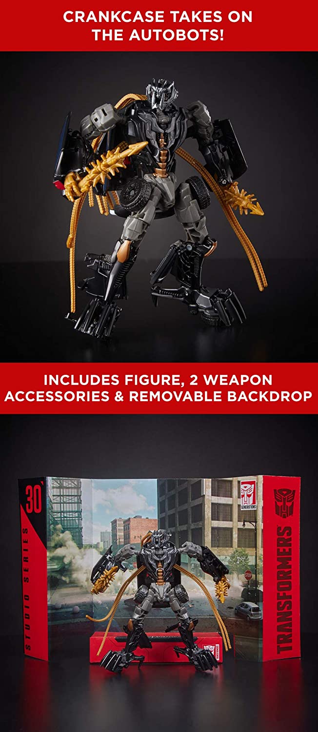 Hasbro Transformers Studio Series 30 Deluxe Class Crankcase 4.5 Inch Action Figure ฮาสโบร ทรานสฟอเมอร์ส สตูดิโอ ซีรีย์ส 30 ดีลักซ์ คลาส หุ่นยนต์แครงค์เคส 4.5 นิ้ว ลิขสิทธิ์แท้