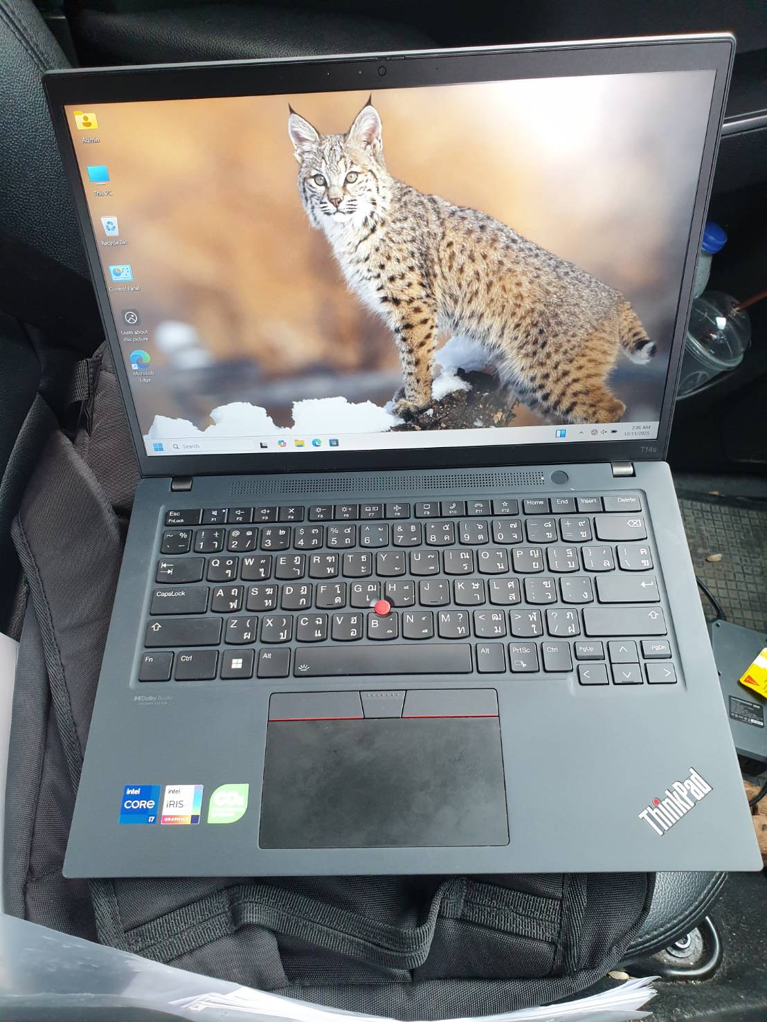Notebook Lenovo T14s Gen3 i7 gen12th ram 16 GB m.2 512GB แบต 90% สภาพกร๊ปๆๆ