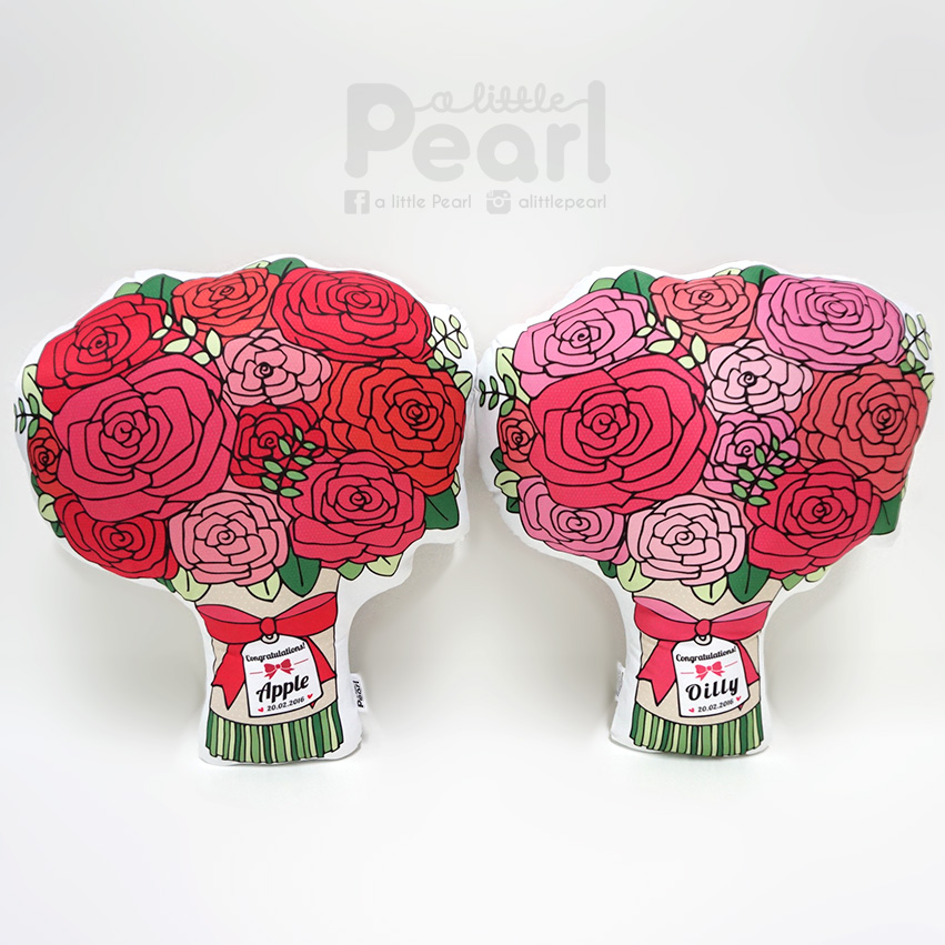 หมอนช่อกุหลาบ Rose Bouquet