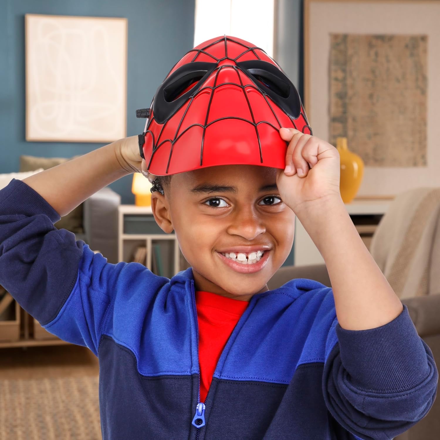 Hasbro Marvel Spider-Man Glow FX Mask Role Play Toy ฮาสโบร มาร์เวล หน้ากาก สไปเดอร์-แมน มีไฟ ลิขสิทธิ์แท้