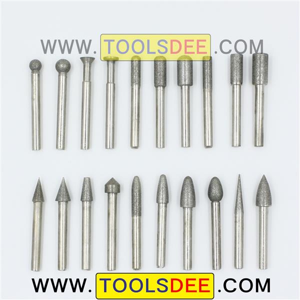 หัวเจียรเพชรแกน 6 มิล 20 ชิ้น / ชุด