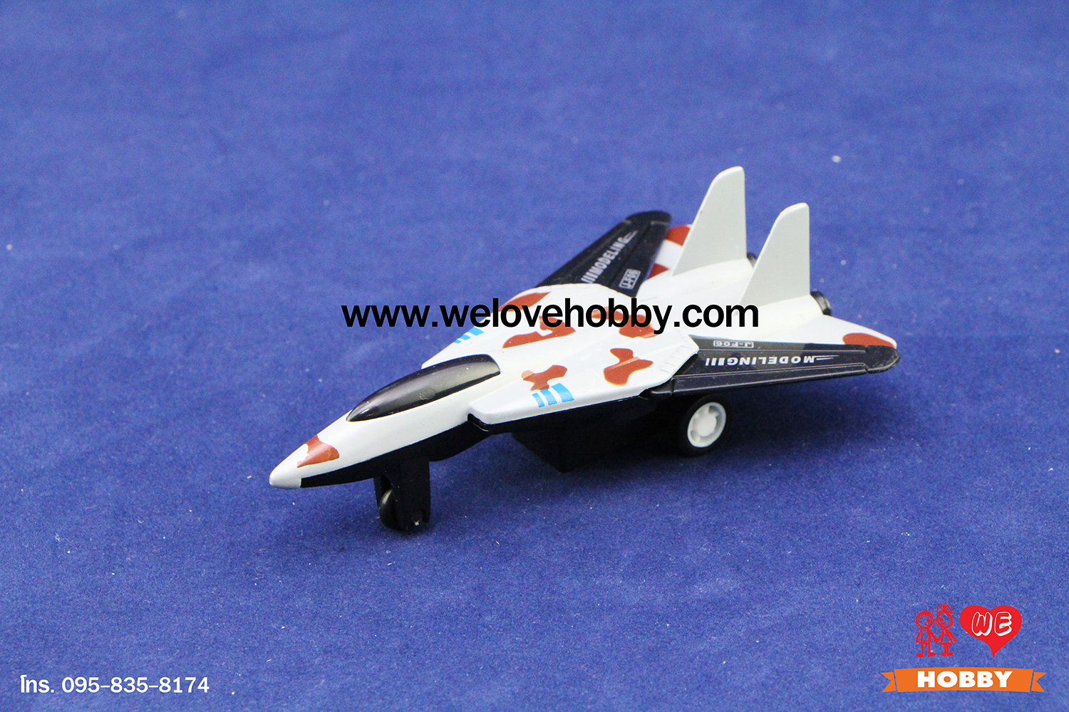 โมเดลเครื่องบินรบ Grumman F-14 Tomcat (U.S. Air Force) กางปีกได้ สหรัฐอเมริกา สีเทาอ่อน