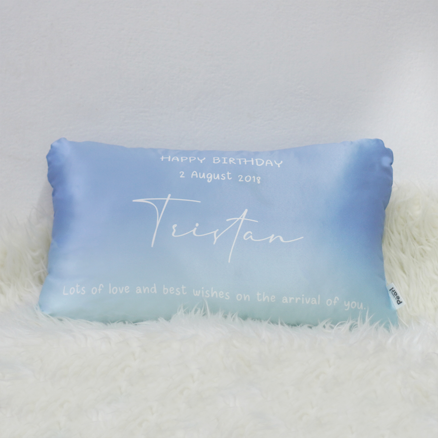 หมอนอิงทรงสี่เหลี่ยมยาว Gradiant - Blue/Mint