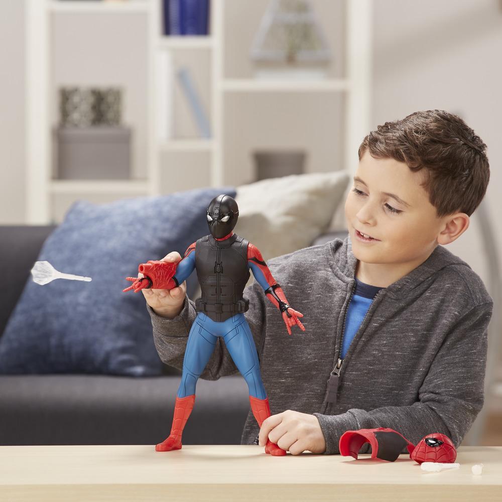 Hasbro Marvel Avengers Web Gear Spider-Man Figure (3in1) ฮาสโบร มาร์เวล อเวนเจอร์ส หุ่นโมเดลฟิกเกอร์ สไปเดอร์แมน ขนาด 13 นิ้ว ยิงใย มีเสียง เปลี่ยนชุดได้ ลิขสิทธิ์แท้