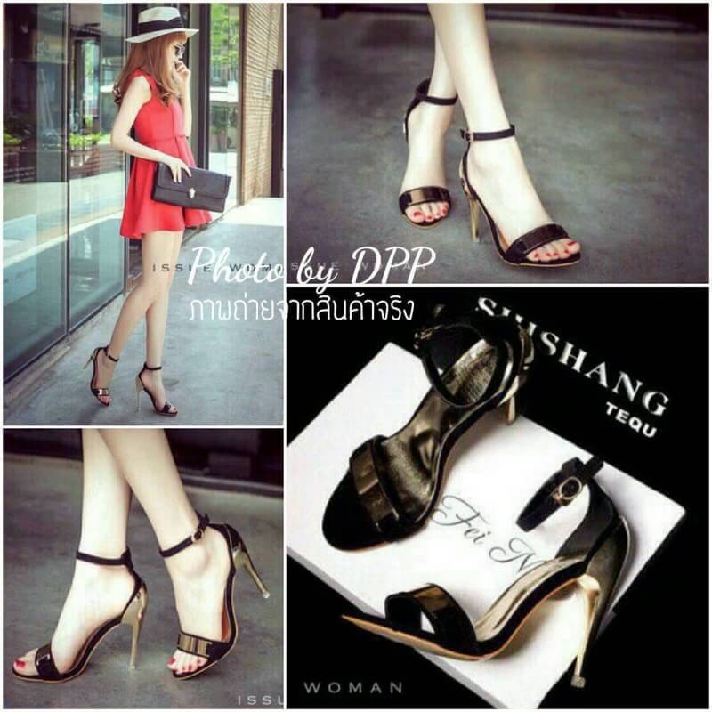 พร้อมส่ง : รองเท้าส้นสูง Stiletto (สีครีม)