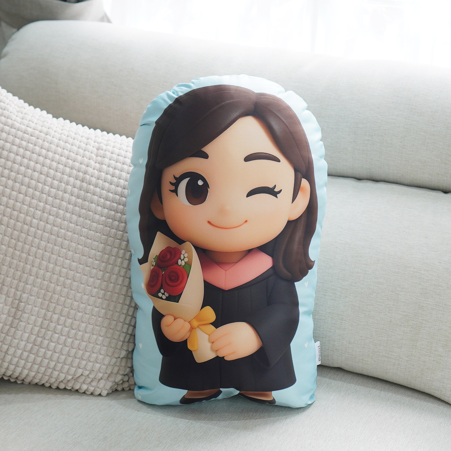 หมอนของขวัญรับปริญญา - ลายออกแบบโดย ChatGPT