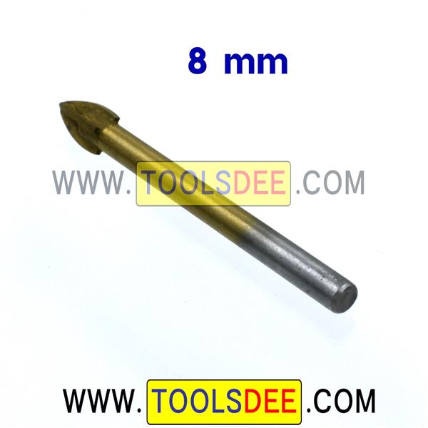 ดอกสว่านเจาะกระเบื้อง รูปใบโพธิ์คู่