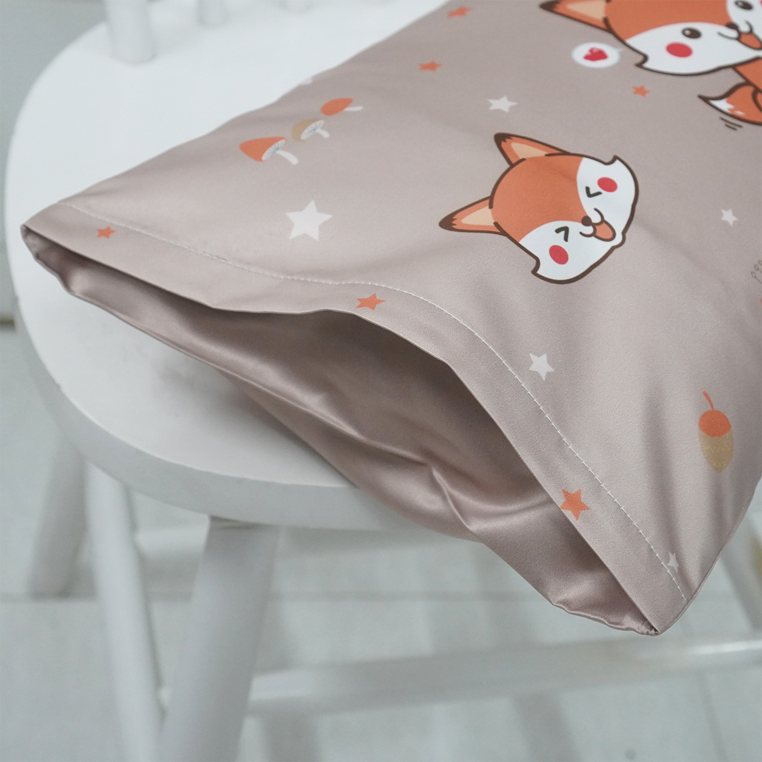 หมอนเด็ก สั่งทำใส่ชื่อ ลาย Fox - Brown