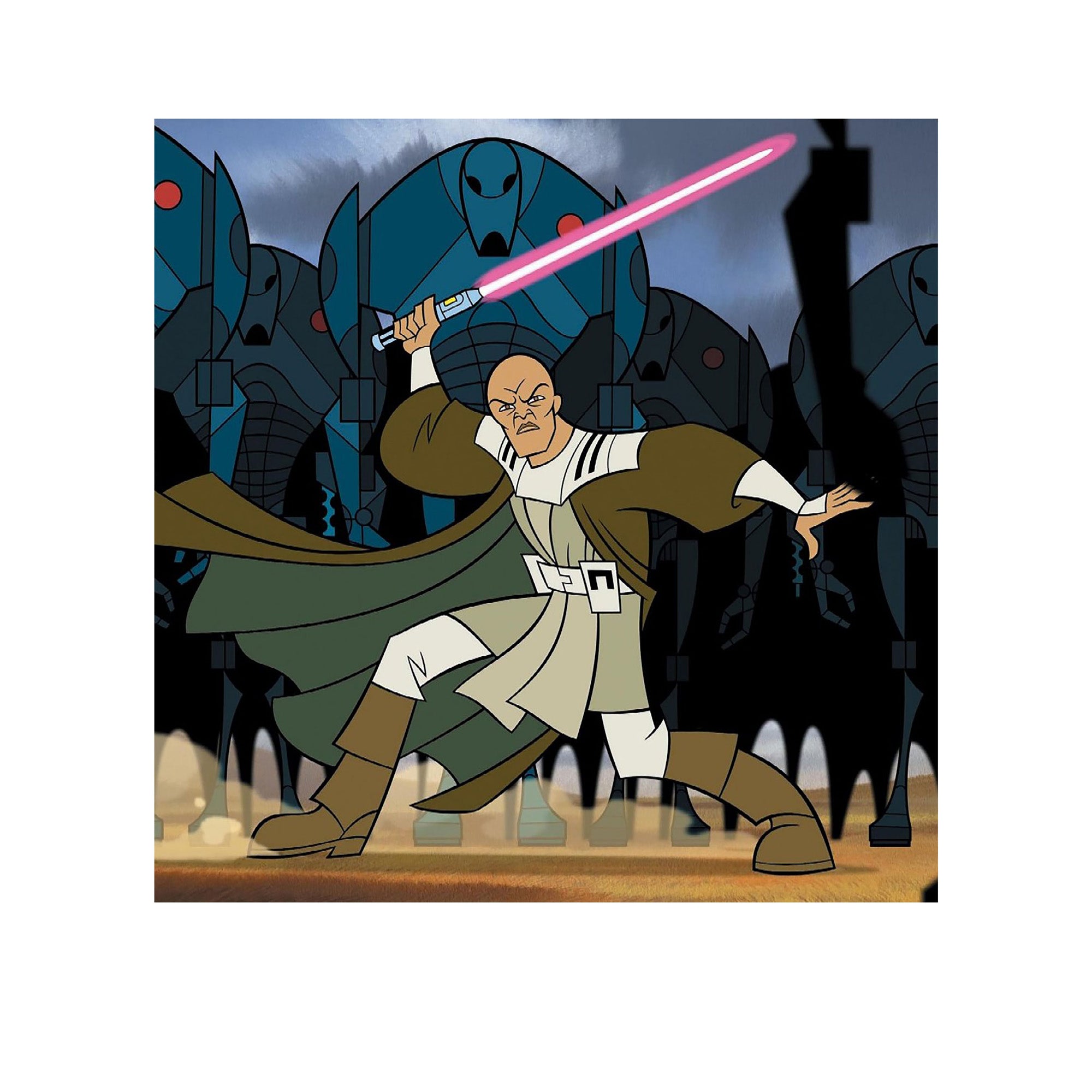 Hasbro Star Wars The Black Series Mace Windu (Clone Wars) 6-inch-scale Figure ฮาสโบร สตาร์ วอร์ส เดอะ แบล็ค ซีรีส์ หุ่นโมเดลฟิกเกอร์ เมซ วินดู ขนาด 6 นิ้ว ลิขสิทธิ์แท้